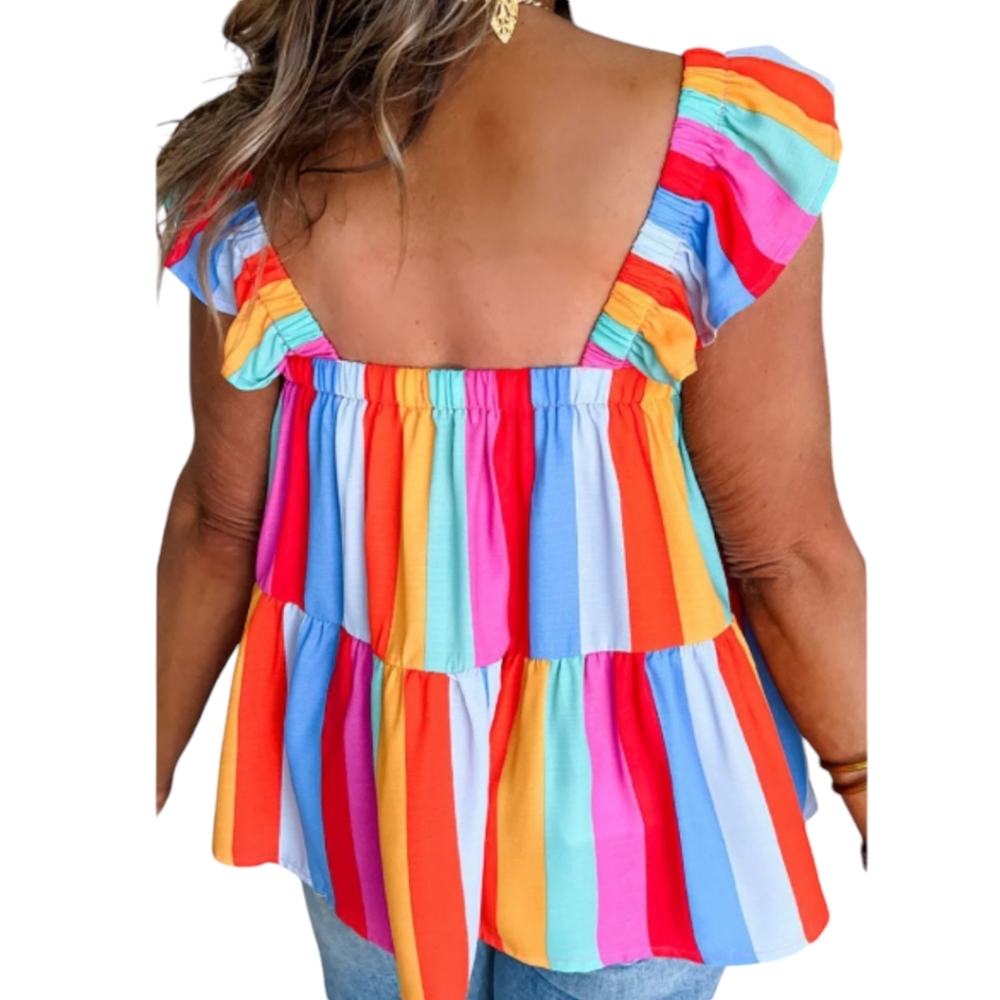 Red Tiered Top - Picture 2 of 8